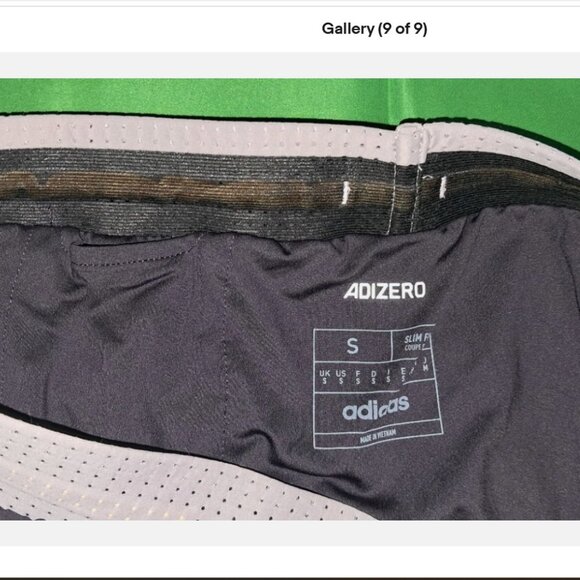 Adidas Adizero Pro Elite Promo 1” Shorts Men's Size S IN1123, aurora black - Picture 10 of 13